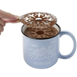 Gifi Coffret mug Barista + 2 pochoirs et shaker à chocolat| Vaisselle Et Accessoires De Table