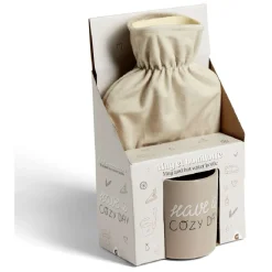 Gifi Coffret mug 330ml et bouillotte 600ml cosy beige| Vaisselle Et Accessoires De Table