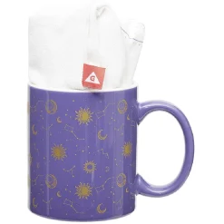 Gifi Coffret mug 330ml et tote bag signe du zodiaque blanc et violet| Vaisselle Et Accessoires De Table