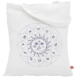 Gifi Coffret mug 330ml et tote bag signe du zodiaque blanc et violet| Vaisselle Et Accessoires De Table