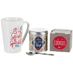Gifi Coffret Mug XXL avec boisson et gourmandises Noël tradition| Vaisselle Et Accessoires De Table