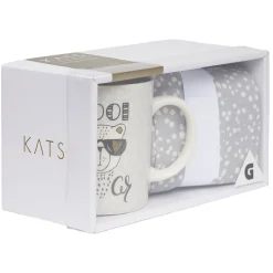 Gifi Coffret totebag avec mug porcelaine| Vaisselle Et Accessoires De Table