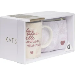 Gifi Coffret trousse avec mug porcelaine| Vaisselle Et Accessoires De Table