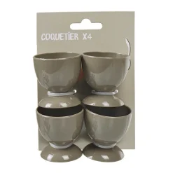 Gifi Coquetier taupe x4| Vaisselle Et Accessoires De Table