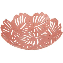 Gifi Corbeille à fruits design feuilles vert rose ou beige| Vaisselle Et Accessoires De Table