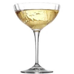 Gifi Coupe à champagne en verre Cristal 21 cl x4| Vaisselle Et Accessoires De Table