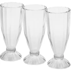 Gifi Coupe à glace transparent sundae milkshake 350 ml x3| Vaisselle Et Accessoires De Table