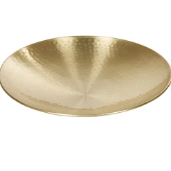 Gifi Coupe sur pied en métal martelé doré| Vaisselle Et Accessoires De Table