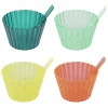 Gifi Coupelle à glace en plastique assorti x4| Vaisselle Et Accessoires De Table