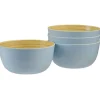 Gifi Coupelle bleu en bambou x 4| Vaisselle Et Accessoires De Table