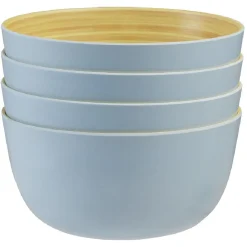 Gifi Coupelle bleu en bambou x 4| Vaisselle Et Accessoires De Table