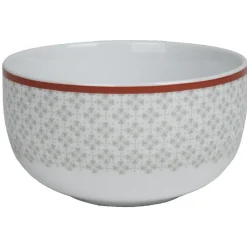 Vaisselle Et Accessoires De Table<Gifi Coupelle design oreige bord orange et motifs gris x4