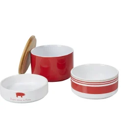 Vaisselle Et Accessoires De Table<Gifi Coupelle empilable apéro rouge et blanc x3