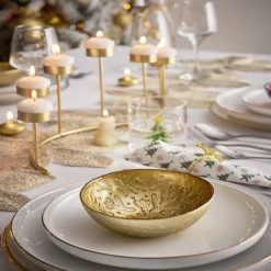 Vaisselle Et Accessoires De Table<Gifi Coupelle en verre 200ml motif branches de sapin Ø12xH4,5cm - 3 coloris