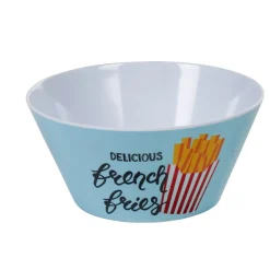 Gifi Coupelle mélaminé ronde blanche motif delicious french fries| Vaisselle Et Accessoires De Table