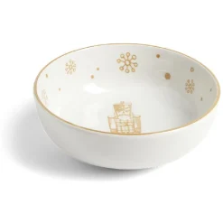 Gifi Coupelle Noël porcelaine Ø12cm - 2 modèles| Vaisselle Et Accessoires De Table