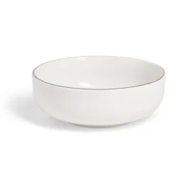 Vaisselle Et Accessoires De Table<Gifi Coupelle Oslo faïence blanche avec bord doré Ø20cm