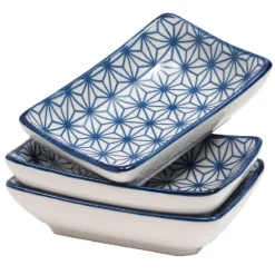 Gifi Coupelle rectangle décor cyclade x3| Vaisselle Et Accessoires De Table