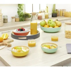 Vaisselle Et Accessoires De Table<Gifi Coupelle ronde en bambou coloré Ø15 cm