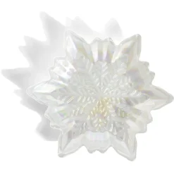 Gifi Coupelle verre flocon blanc irisé| Vaisselle Et Accessoires De Table