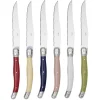 Gifi Couteau à steak inox et ABS x6| Vaisselle Et Accessoires De Table