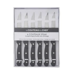 Gifi Couteau à steak x 6| Vaisselle Et Accessoires De Table