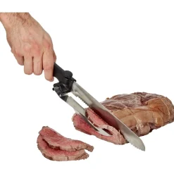 Préparation Culinaire<Gifi Couteau à trancher réglable noir en inox