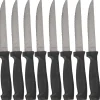 Gifi Couteau lame inox manche noir x10| Vaisselle Et Accessoires De Table
