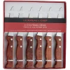 Gifi Couteau steak x6 manche bois| Vaisselle Et Accessoires De Table
