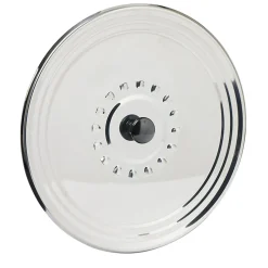 Cuisson<Gifi Couvercle anti éclaboussures en inox ø 28 cm