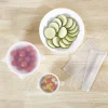 Cuisson<Gifi Couvercle extensible en silicone transparent x3