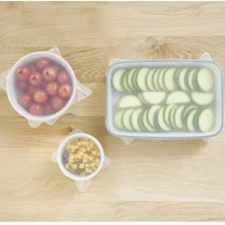 Cuisson<Gifi Couvercle extensible en silicone transparent x3