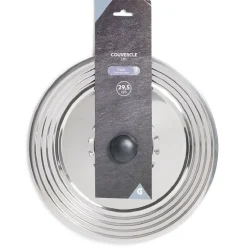 Cuisson<Gifi Couvercle inox Ø29,5cm