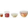 Cuisson<Gifi Couvercle silicone extensible blanc transparent x4