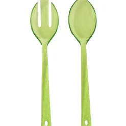 Préparation Culinaire<Gifi Couvert à salade vert martelé x2