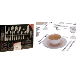 Gifi Couvert en inox 60pcs| Vaisselle Et Accessoires De Table
