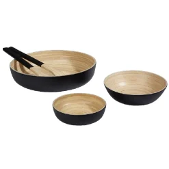 Préparation Culinaire<Gifi Couverts à salade noir en bambou x2
