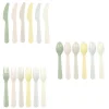 Gifi Couverts en plastique réutilisable 6 personnes| Vaisselle Et Accessoires De Table
