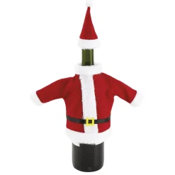 Gifi Couvre bouteille de vin forme costume de Noël| Vaisselle Et Accessoires De Table