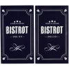 Cuisson<Gifi Couvre plaque planche à découper en verre design Bistrot x2