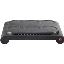Petit Électroménager<Gifi Crêpière 6 personnes aluminium noir 1000W