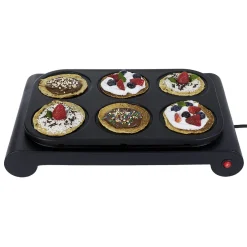 Petit Électroménager<Gifi Crêpière 6 personnes aluminium noir 1000W