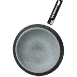 Cuisson<Gifi Crêpière grise et noire avec ustensiles