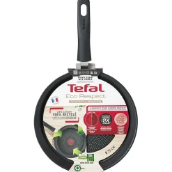 Cuisson<Gifi Crêpière Tefal aluminium anti adhérente thermosignal marron Ø 25 cm