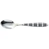 Gifi Cuillère à dessert Losange noir et blanc| Vaisselle Et Accessoires De Table