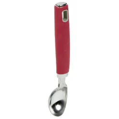 Gifi Cuillère à glace inox avec manche en polypropylène rouge| Vaisselle Et Accessoires De Table