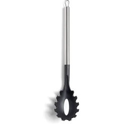 Préparation Culinaire<Gifi Cuillère à spaghetti en plastique noir avec manche en inox L.33,5cm