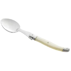 Gifi Cuillère Laguiole inox manche ABS ivoire| Vaisselle Et Accessoires De Table