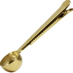 Préparation Culinaire<Gifi Cuillère pince sachet en inox doré