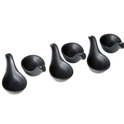 Gifi Cuillère verrine noir mat x6| Vaisselle Et Accessoires De Table